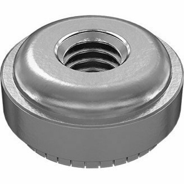 Bsc Preferred Aligning Press-Fit Nut for Sheet Metal 18-8 Stainless Steel 6-32 Thread for 0.054 Min Thick, 5PK 99051A400